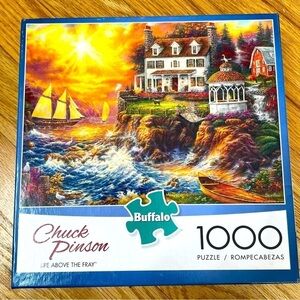 Buffalo 1000 piece jigsaw puzzle Chuck Pinson Life Above the Fray seaside